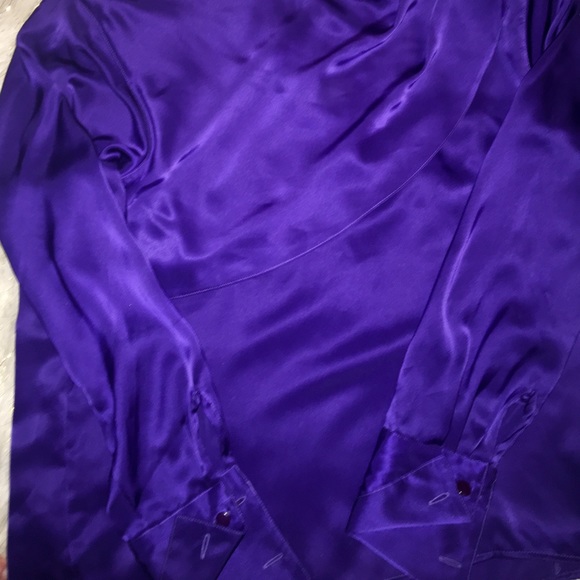 Jones of New York Petite Periwinkle blouse - Picture 7 of 7